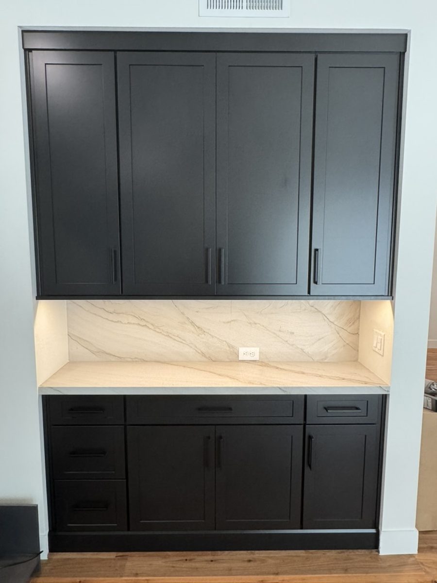 Modern Matte Black Kitchen detail